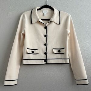 H&M button up top | Women’s Quiet Luxury Collard Elegant Longsleeve